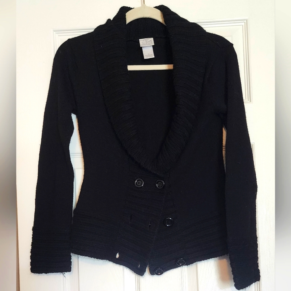 Fashion Bug Black Blazer-style Cardigan